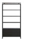 Norwood Grey / Black Bookcase